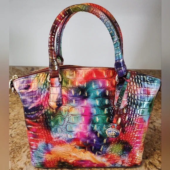 Brahmin Duxbury Fallstruck Melbourne Leather Satchel - Excellent Condition - Picture 2 of 7